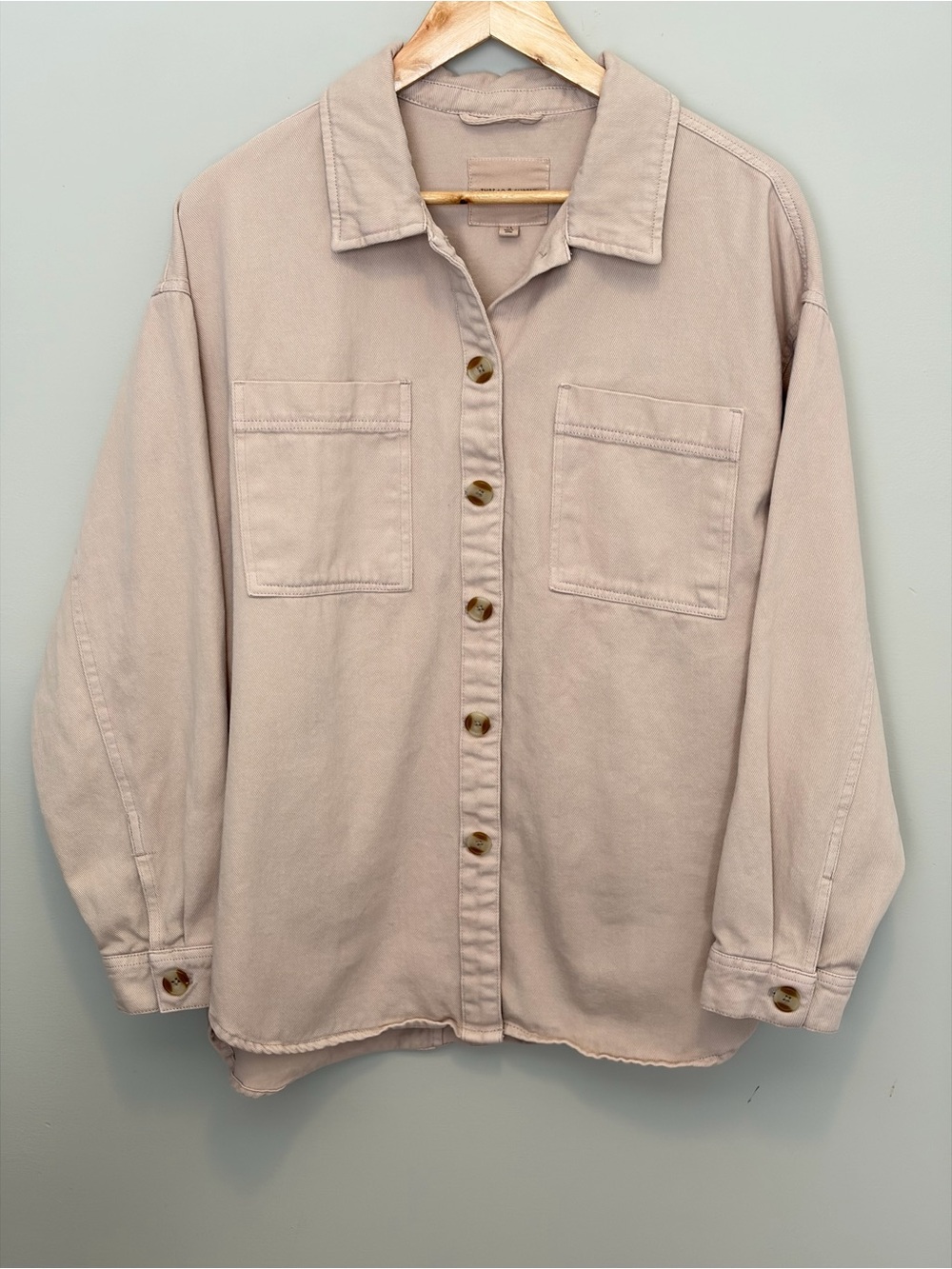 Thread & Supply Oversized Button-Down Shirt Jacket